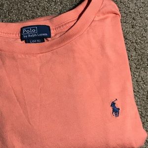 Polo orange pullover Tshirt L 14-16 gently worn
